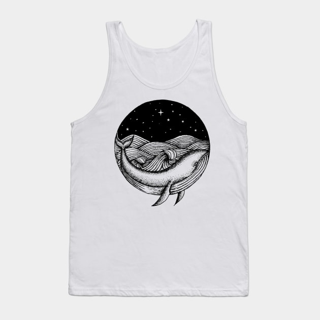 Dream Whale Tank Top by andreacajuhi